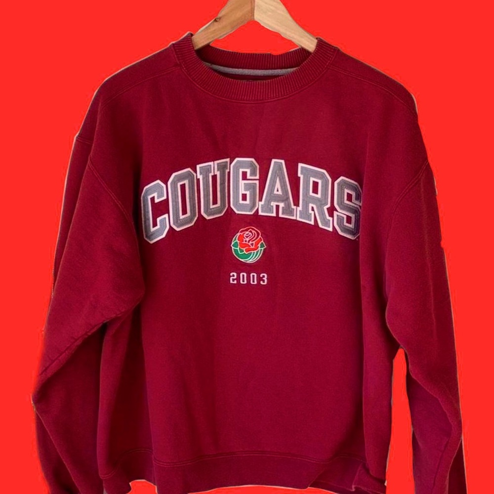 2003 Rose-bowl Cougars Champion College Crewneck Sweatshirt